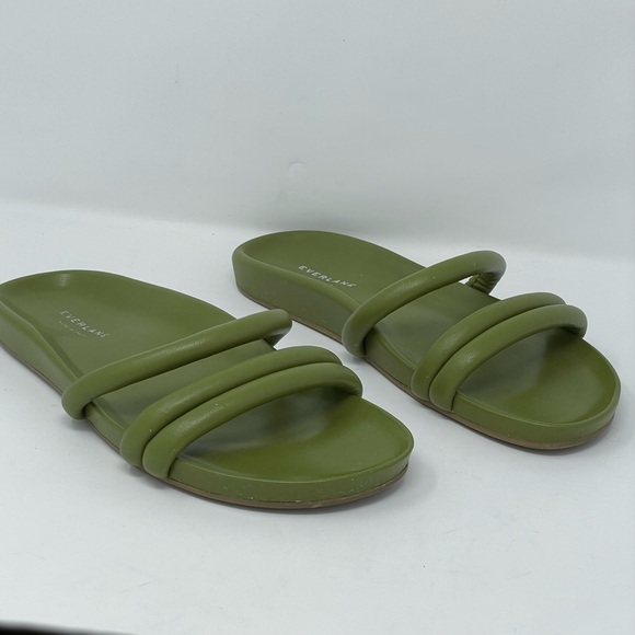 Everlane Shoes - Everlane | Green The Form Three Strap Slide Sandals